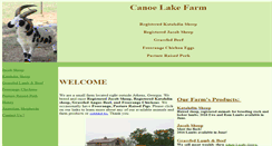Desktop Screenshot of canoelakegoats.com