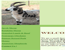 Tablet Screenshot of canoelakegoats.com